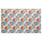 Tissu formes géométriques modernes Abstraites rayées (Yard)