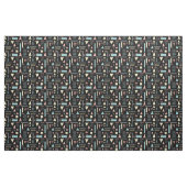 Tissu Formes géométriques noir motif (Fat Quarter)