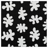 Tissu Formes morphiques 120322 - Blanc sur noir (Fermer)