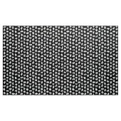 Tissu Formes morphiques 120322 - Blanc sur noir (Yard)