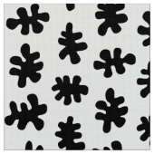 Tissu Formes morphiques 120322 - Noir sur blanc (Fermer)