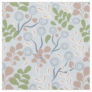 Tissu Formes organiques botaniques