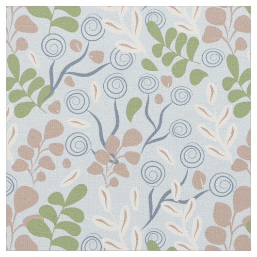 Tissu Formes organiques botaniques (Fermer)