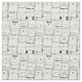 Tissu Foule de chats (Échantillon)