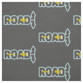 Tissu Fourche dans la route art texte typographique (Échantillon)