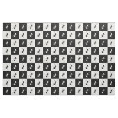 Tissu Fourmis noir et blanc de damier (Fat Quarter)