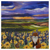 Tissu Fox Et Friend Storm (Échantillon)