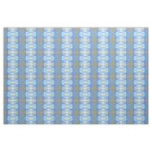 Tissu fractal blue ethnic pattern. (Yard)