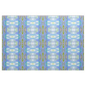 Tissu fractal blue ethnic pattern. (Fat Quarter)