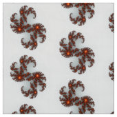 Tissu Fractale Orange Sunburst (Échantillon)