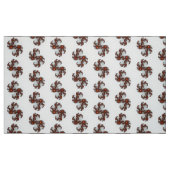 Tissu Fractale Orange Sunburst (Fat Quarter)