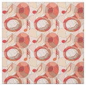 Tissu Fragments Tuba Music Note (Échantillon)