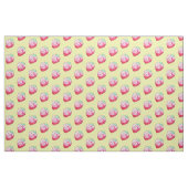Tissu fraise d'aquarelle jaune (Fat Quarter)