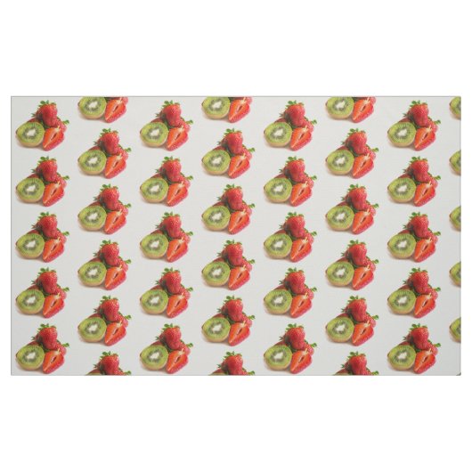 Tissu Fraise et kiwi (Fat Quarter)
