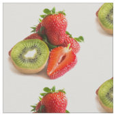 Tissu Fraise et kiwi (Détail)