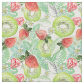 Tissu Fraise et kiwi. (Fermer)