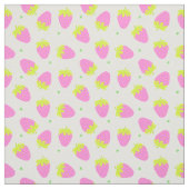 Tissu Fraise rose (Échantillon)