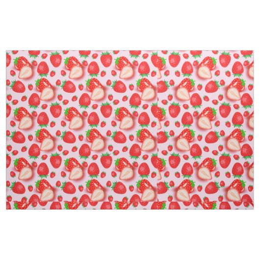 Tissu Fraise rose (Fat Quarter)
