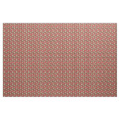 Tissu Fraise Rouge Floral (Yard)