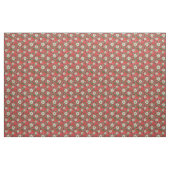 Tissu Fraise Rouge Floral (Fat Quarter)