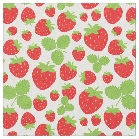 Tissu Fraises (Fermer)