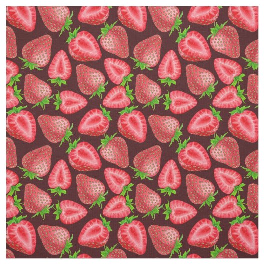 Tissu Fraises (Échantillon)