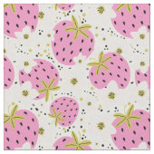 Tissu Fraises roses (Fermer)