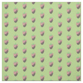 Tissu Fraises trempées dans le chocolat vert (Échantillon)