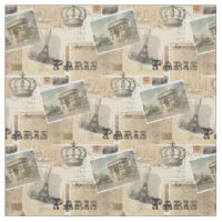 Tissu français de Paris de carte postale