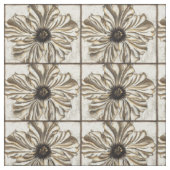 Tissu Fresque de Flowerhead sur l'arrière - plan (Échantillon)