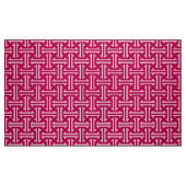 Tissu Fret chinois Art déco, rose fuchsia (Fat Quarter)