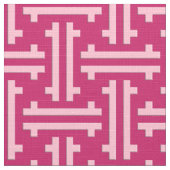 Tissu Fret chinois Art déco, rose fuchsia (Détail)