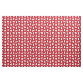 Tissu Frise rouge de Bichon (Yard)