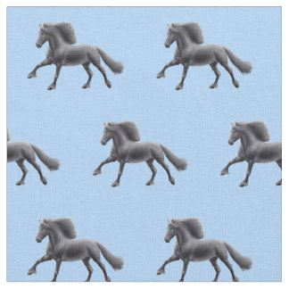 Tissu frison noir de cheval