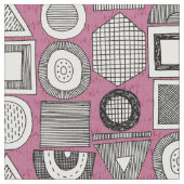 Tissu frisson memphis noir blanc (Fermer)