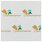 Tissu Frogging Ribbit Champhroom (Fermer)