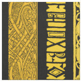 Tissu Frontières celtiques en or (Fermer)