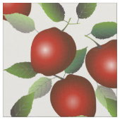 Tissu Fruit aux pommes rouges (Fermer)