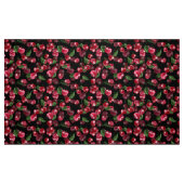 Tissu Fruit cerise sur noir (Fat Quarter)