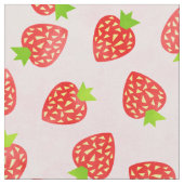Tissu Fruit de crème de fraise Motif (Fermer)