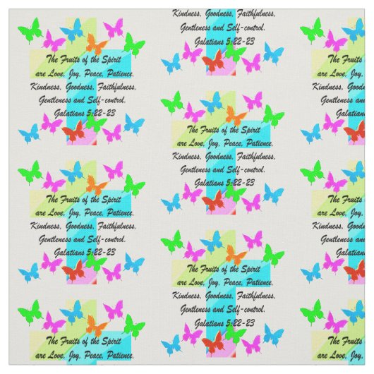 TISSU FRUITS CHRÉTIENS DE L'ESPRIT (Échantillon)