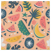 Tissu Fruits colorés d'été (Fermer)