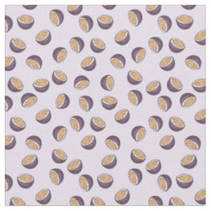 Tissu Fruits de la passion parfaite et transparente moti