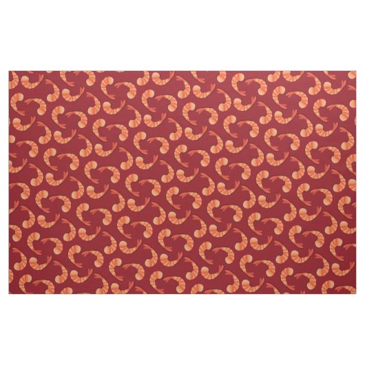 Tissu Fruits de mer de crevettes (Yard)