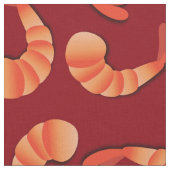 Tissu Fruits de mer de crevettes (Fermer)