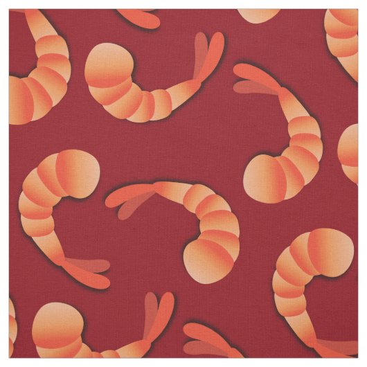 Tissu Fruits de mer de crevettes (Échantillon)