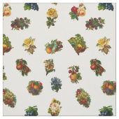 Tissu Fruits et fleurs vintages (Échantillon)