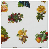 Tissu Fruits et fleurs vintages (Échantillon)