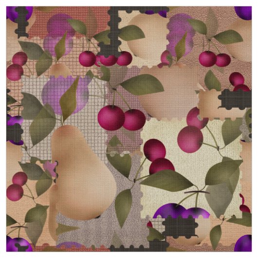 Tissu Fruits, patchwork (Échantillon)