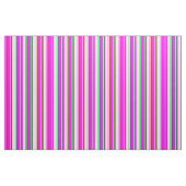 Tissu Fuchsia, Beige, Vert & Rouge Motif rayé (Fat Quarter)